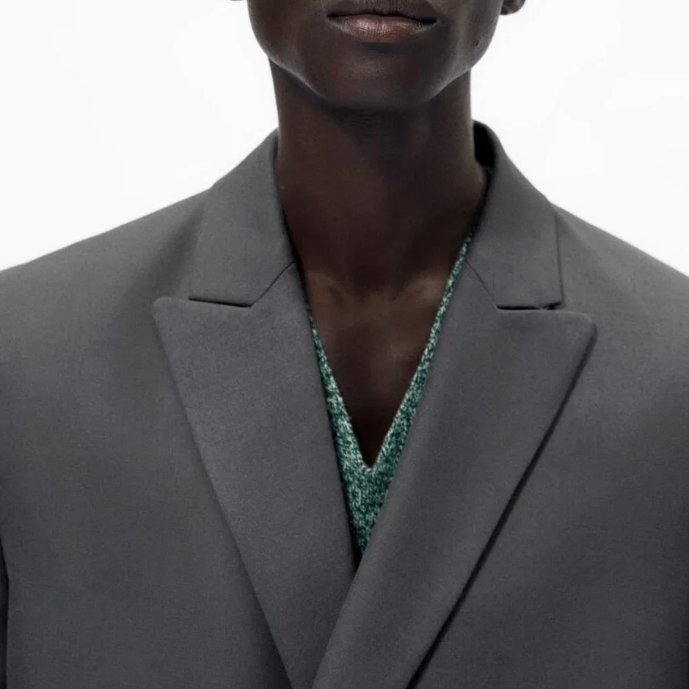 NWOT Zara Limited Edition Wool Blend Slim Fit Suit Blazer